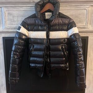 SAM. Black and White Puffer Jacket